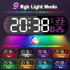 13.7" LED Wall Clock with Remote & Night Light