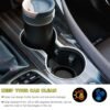 2 PCS Non-Slip Silicone Car Cup Coasters - Black