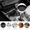 2 PCS Non-Slip Silicone Car Cup Coasters - Black