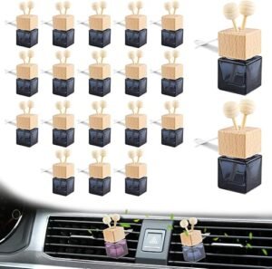 20 Pack Black Car Air Freshener Diffuser Bottles