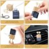 20 Pack Black Car Air Freshener Diffuser Bottles