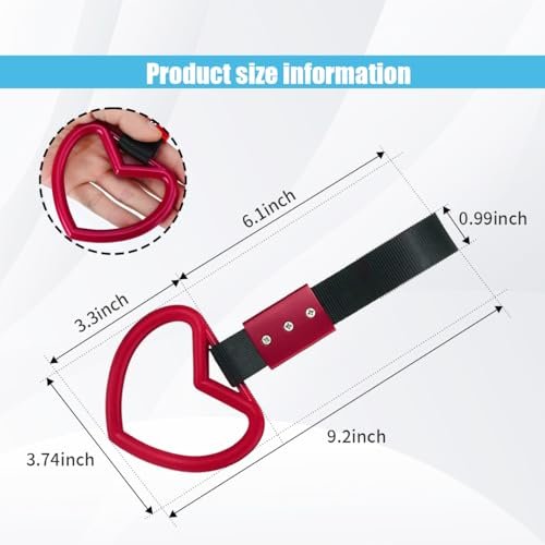 2PCS Heart-Shaped Car Handle Straps – Cute & Functional!