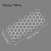 48 Grids White Honeycomb PVC Car Decals - DIY Style!