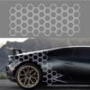 48 Grids White Honeycomb PVC Car Decals - DIY Style!