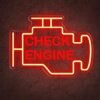 Check Engine Neon Sign - Dimmable LED Wall Art