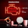 Check Engine Neon Sign - Dimmable LED Wall Art