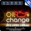 Eye-Catching Oil Change Neon Sign with Dimmable Switch