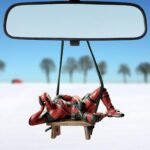 Funny Anime Car Mirror Pendant - Unique Interior Decor