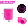 Glow-in-the-Dark Tire Valve Caps - 12PCS Pink