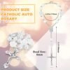 Konohan Car Rosary: Elegant Mirror Hanging Charm Duo