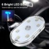 TEKSHINNY 4Pcs Wireless 7 Color LED Car Interior Lights