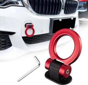 TOMALL Red Tow Hook Kit - Stylish Car Bumper Decor