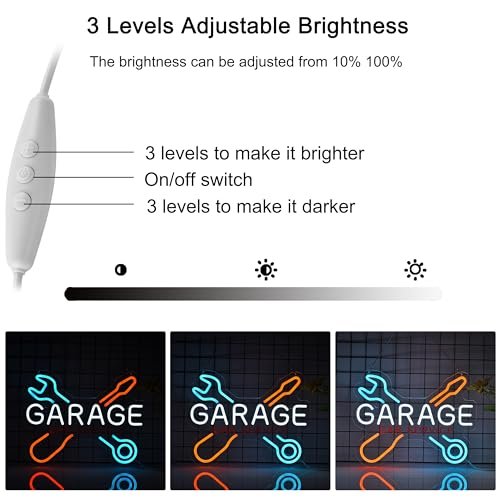 Vibrant Garage Car Service LED Neon Light Sign