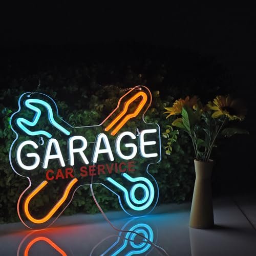 Vibrant Garage Car Service LED Neon Light Sign