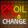 Vibrant Oil Change Neon Sign for Garage & Workshop