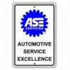 Vintage ASE Certified Auto Repair Wall Sign - 12x16