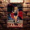 Vintage Metal Garage Signs - Perfect Man Cave Decor